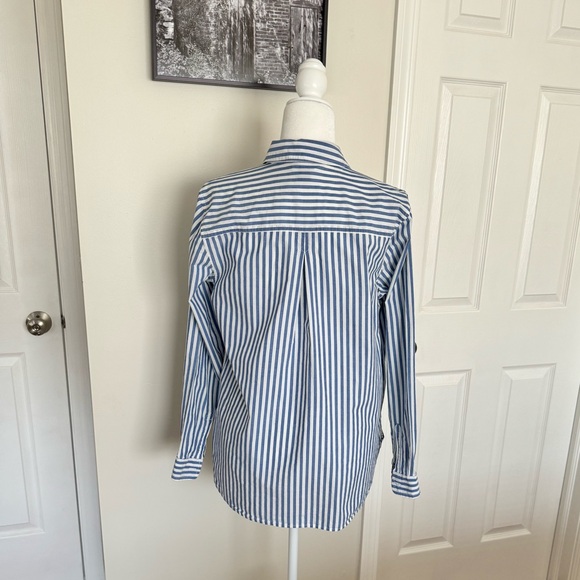 Old Navy Striped Botton Down Shirt, L - Picture 2 of 6